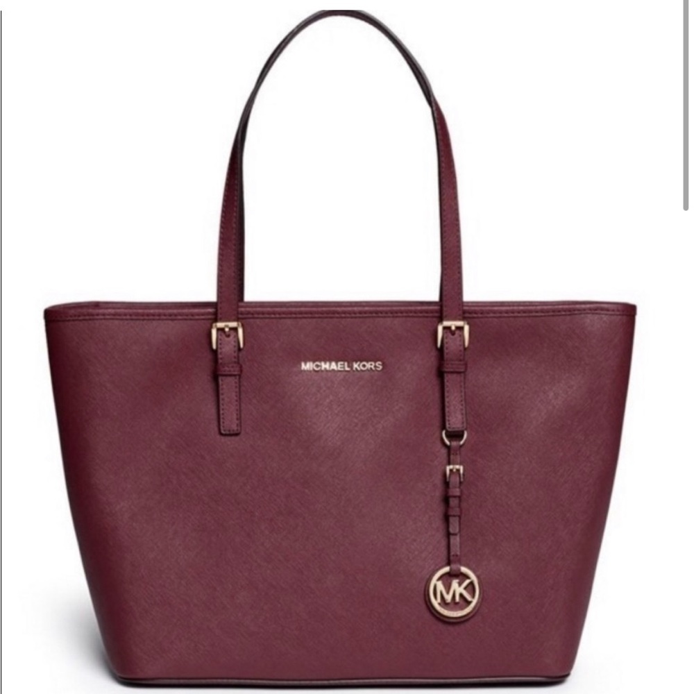 Michael Kors Cranberry Jet Set Travel tote